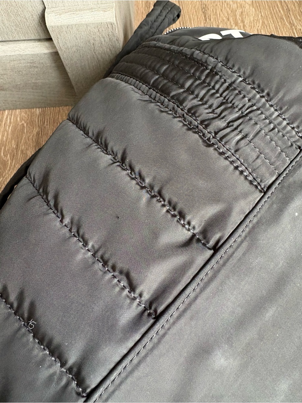 Steve Madden Black Quilted Nylon Weekender Duffel - Picture 9 of 14